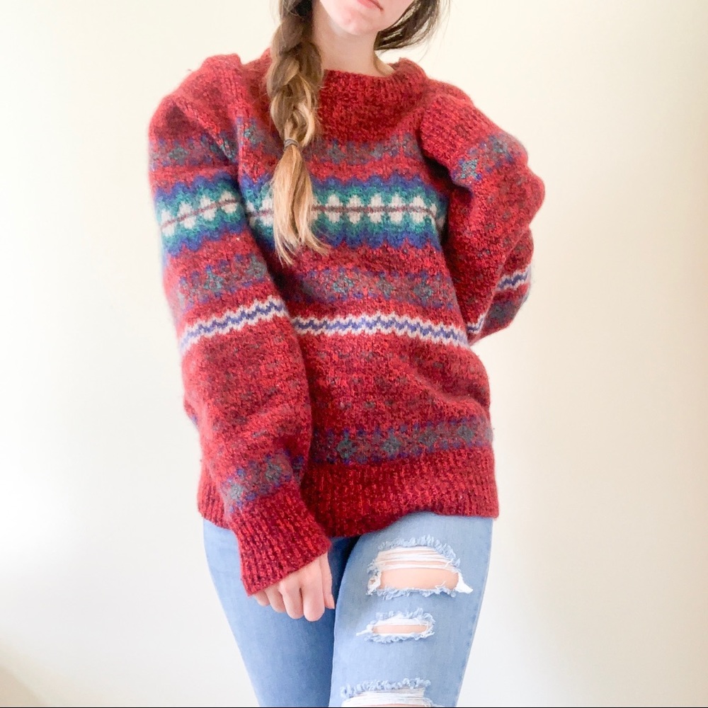 Vintage American Eagle Oversized Grandpa Sweater L